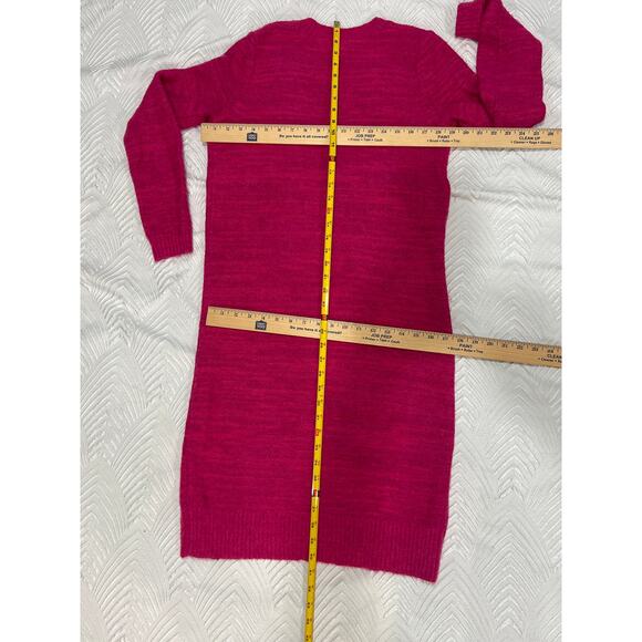 Pilcro Classic Longline Cardigan Sweater Pink Fuchsia XS - Picture 13 of 13